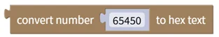 Convert Integer to Hexadecimal Text