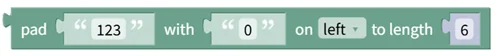 Pad Text