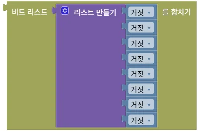 비트 리스트 합치기
