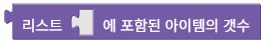 리스트에 포함된 아이템의 갯수