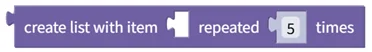 Create List with Item Repeated