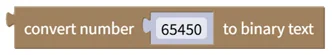 Convert Integer to Binary Text