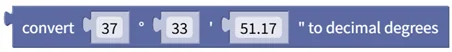 Convert Coordinate DMS to Decimal Degrees