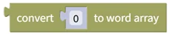 Decompose to Word (2-byte) List