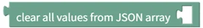 Delete All Values from JSON Array