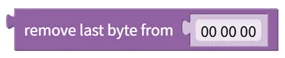 Remove Last Byte