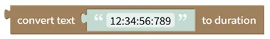 Convert Text to Duration