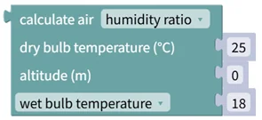 Air Humidity/Temperature Properties Calculation