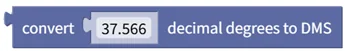 Convert Decimal Degrees to DMS