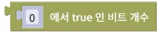 참인 비트 갯수