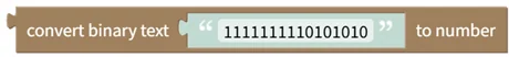 Convert Binary Text to Integer