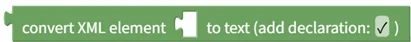 Convert XML Element to Text