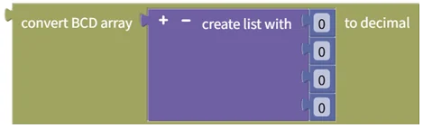 Convert BCD List to Decimal